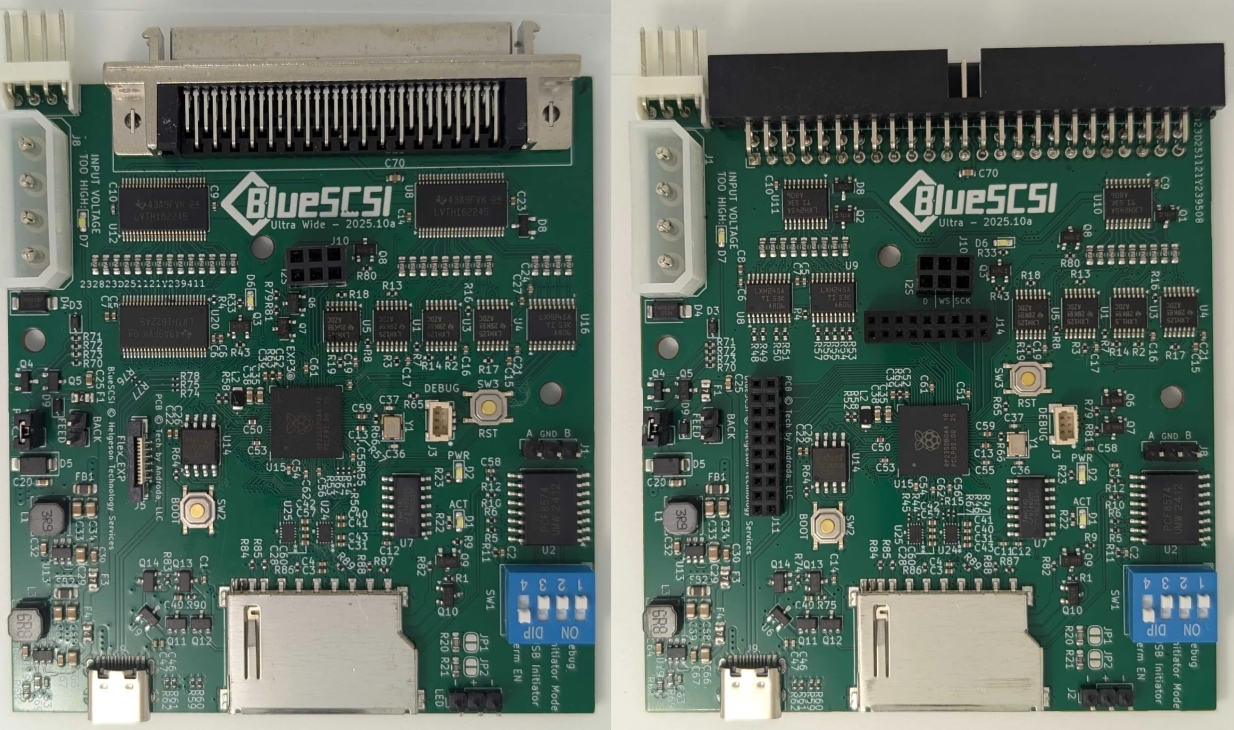 BlueSCSI Ultra and Ultra Wide EVT boards